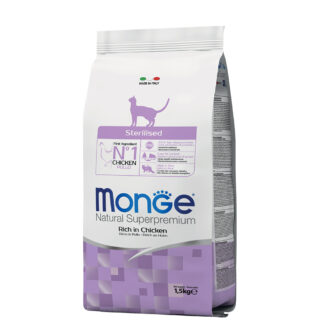 Monge Natural Superpremium Sterilised Rich Chicken - 3 x 1