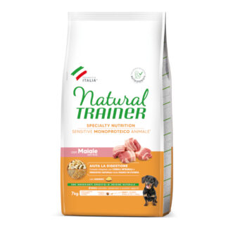 Natural Trainer Sensitive No Gluten Adult Small s vepřovým - 2 x 7 kg
