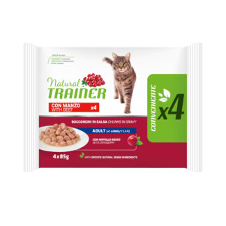 Natural Trainer Adult  - výhodné balení: 60 x 85 g hovězí