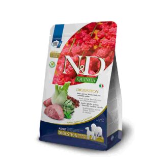 Farmina N&D Quinoa Adult Digestion (trávení) jehněčí & fenykl - výhodné balení: 2 x 7 kg