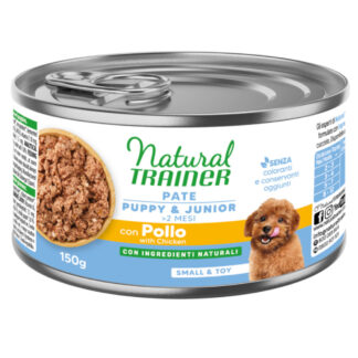 Natural Trainer Pate Small & Toy Puppy & Junior s kuřecím - 24 x 150 g