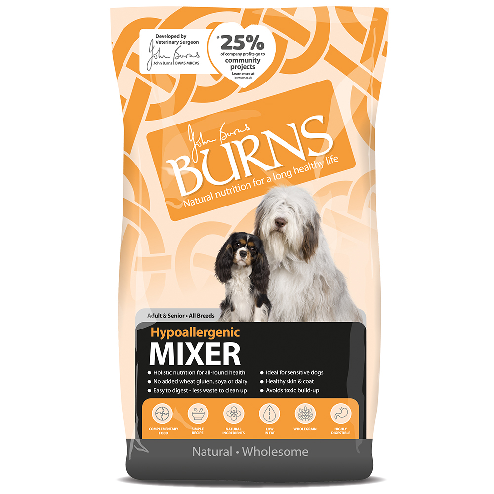 Burns Dog Adult & Senior Hypo-Allergenic Mix - 3 x 2 kg
