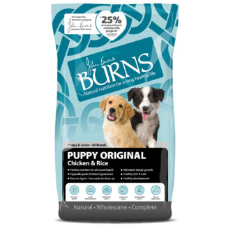 Burns Dog Puppy & Junior Original kuřecí s rýží - Výhodné balení: 2 x 12 kg