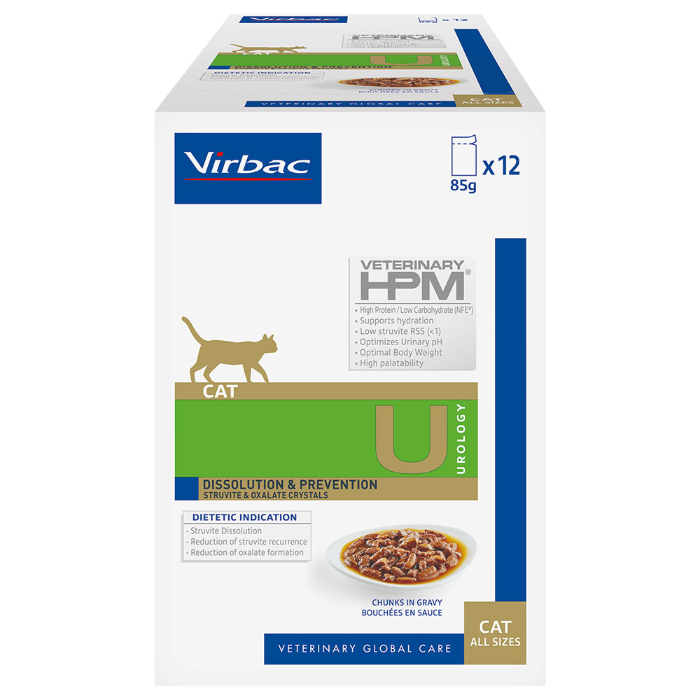 Virbac Veterinary Cat Urology Dissolution & Prevention pro kočky - 24 x 85 g