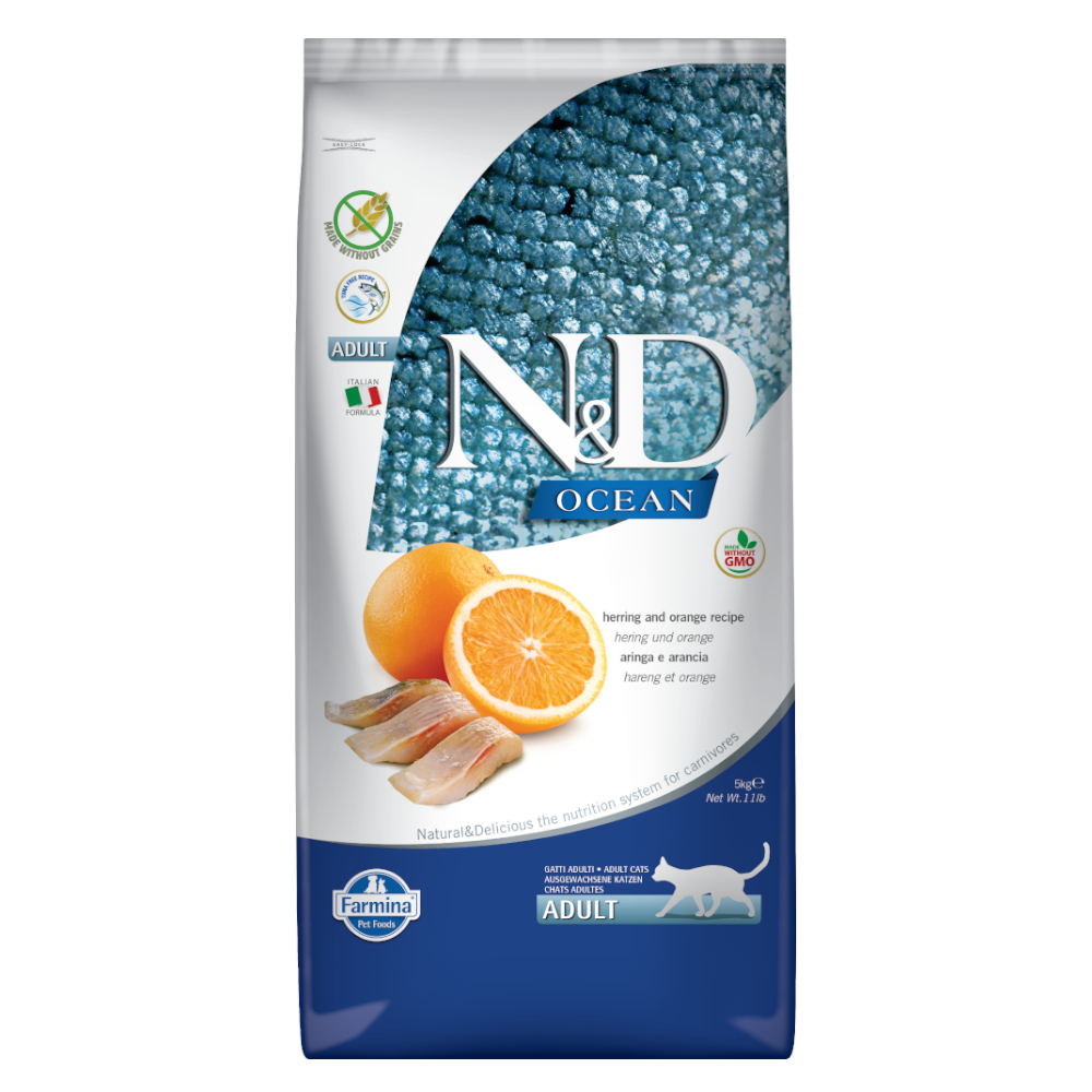 Farmina N&D Ocean Grain Free Adult Herring & Orange - 2 x 5 kg
