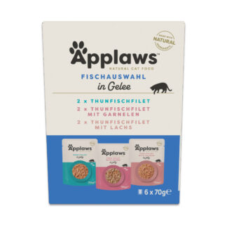 Applaws Pouch in Jelly Mix 48 x 70 g - výhodné balení - Výběr s rybou