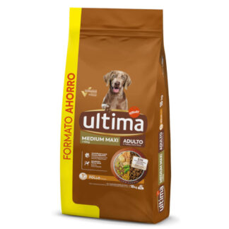 Ultima Medium / Maxi Adult s kuřecím a rýží - 18 kg