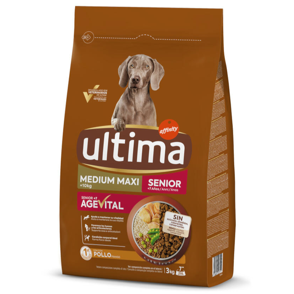 Ultima Medium / Maxi Senior s kuřecím - 2 x 3 kg