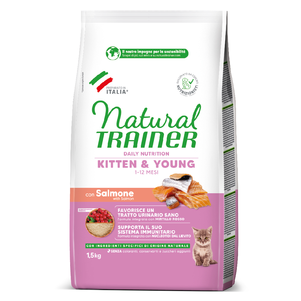Natural Trainer Kitten Salmon - 2 x 1