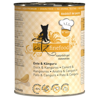 catz finefood Ragout 24 x 380 g výhodné balení - no.607 kachní a klokaní