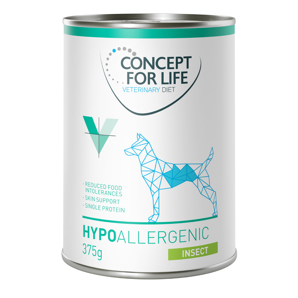 Concept for Life Veterinary Diet výhodné balení 24 x 400 g - Hypoallergenic s hmyzem