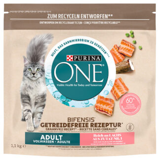 Purina ONE Grain Free Adult s lososem - 3 x 1