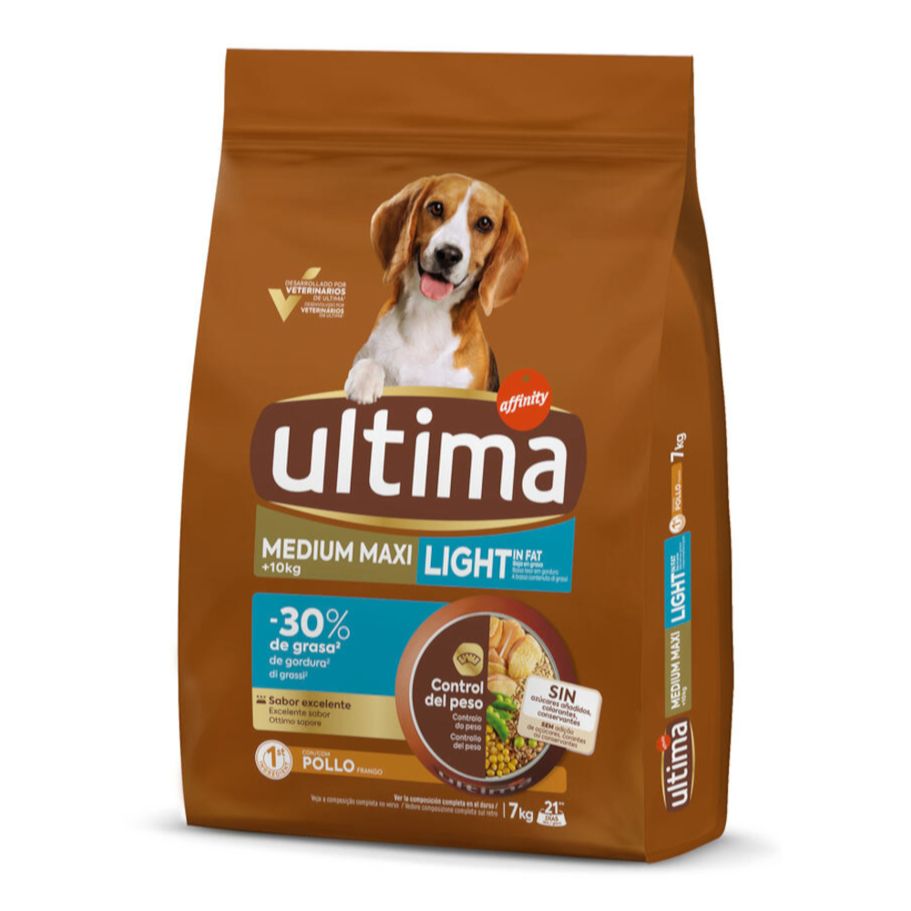 Ultima Medium / Maxi Light Adult s kuřecím - 7 kg