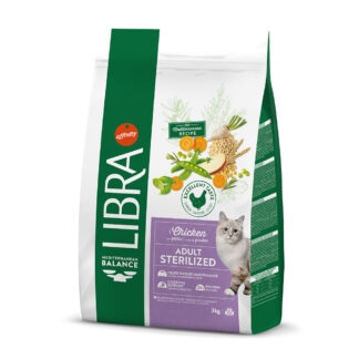 Libra Cat Adult Sterilized kuřecí - 2 x 3 kg