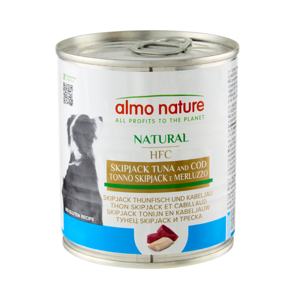 Almo Nature HFC 24 x 280 g / 290 g - Tuňák pruhovaný a treska (290 g)