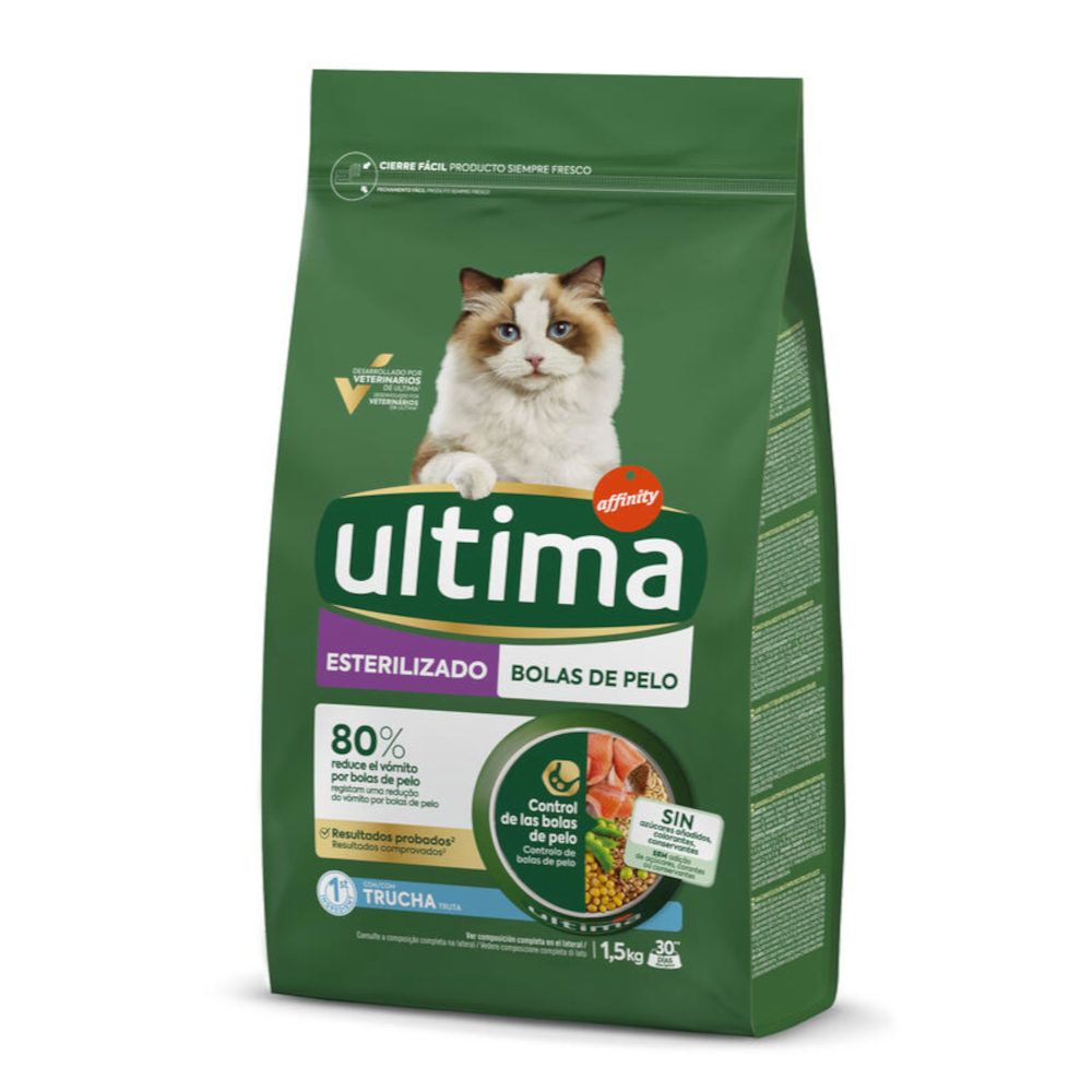 Ultima Feline Sterilized Hairball s pstruhem - 4