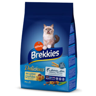 Brekkies Feline Delicious s rybou - výhodné balení: 2 x 3 kg