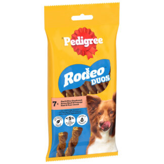 Pedigree Rodeo Duos - hovězí a sýr (10 x 7 ks)