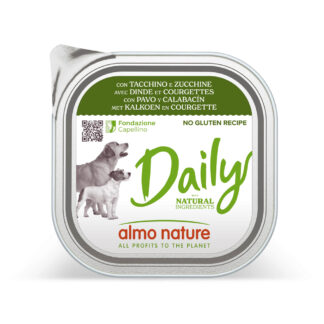 Almo Nature Daily 18 × 300 g – výhodné balení - s krocanem a cuketou