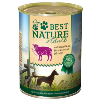 Best Nature Dog Adult 12×400 g – výhodné balení - jehněčí
