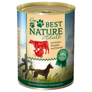 Best Nature Dog Adult 12×400 g – výhodné balení - krůtí