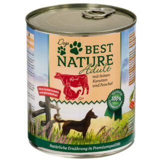 Best Nature Dog Adult 12×800 g – výhodné balení - krůtí