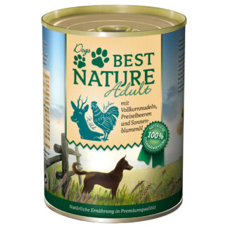 Best Nature Dog Adult 12×400 g – výhodné balení - zvěřina