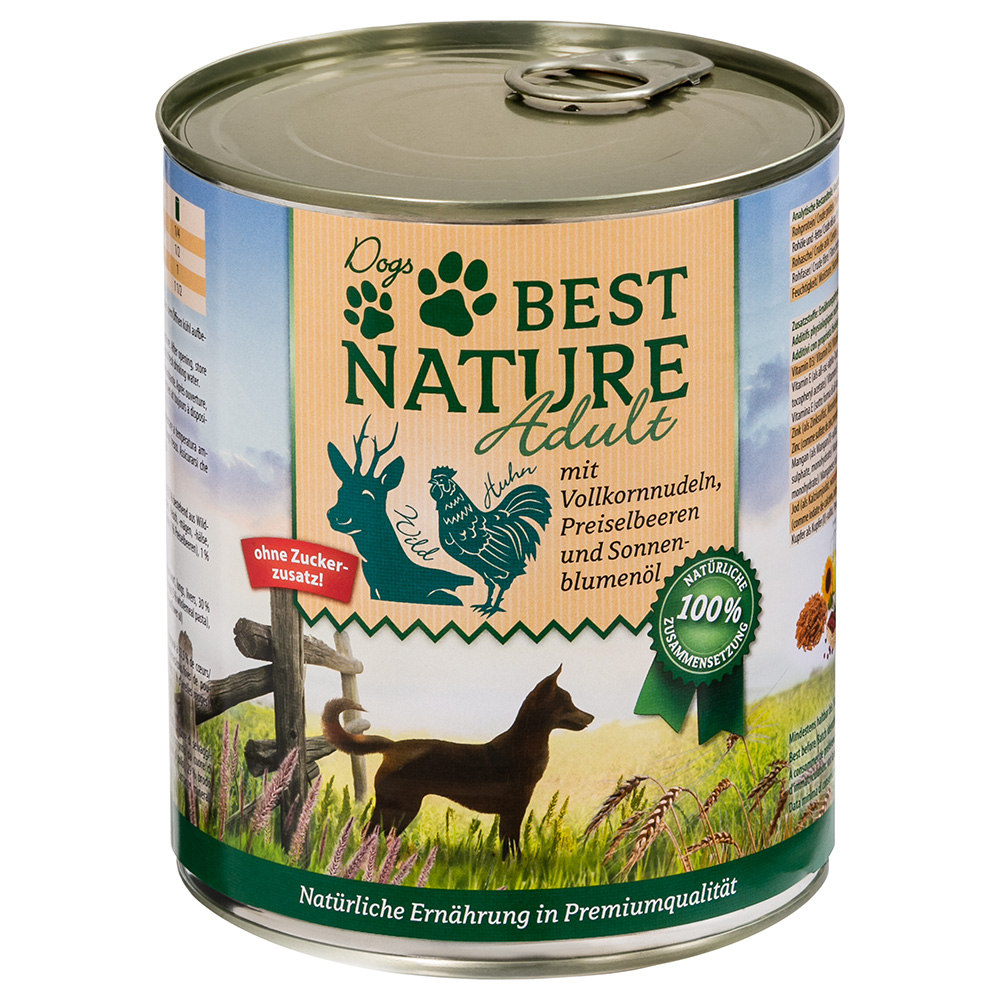 Best Nature Dog Adult 12×800 g – výhodné balení - zvěřina