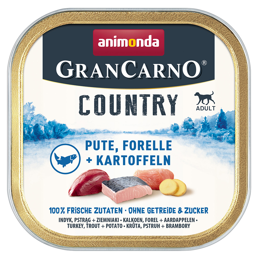 Animonda GranCarno Adult Country 44 × 150 g Výhodné balení  - Krůtí