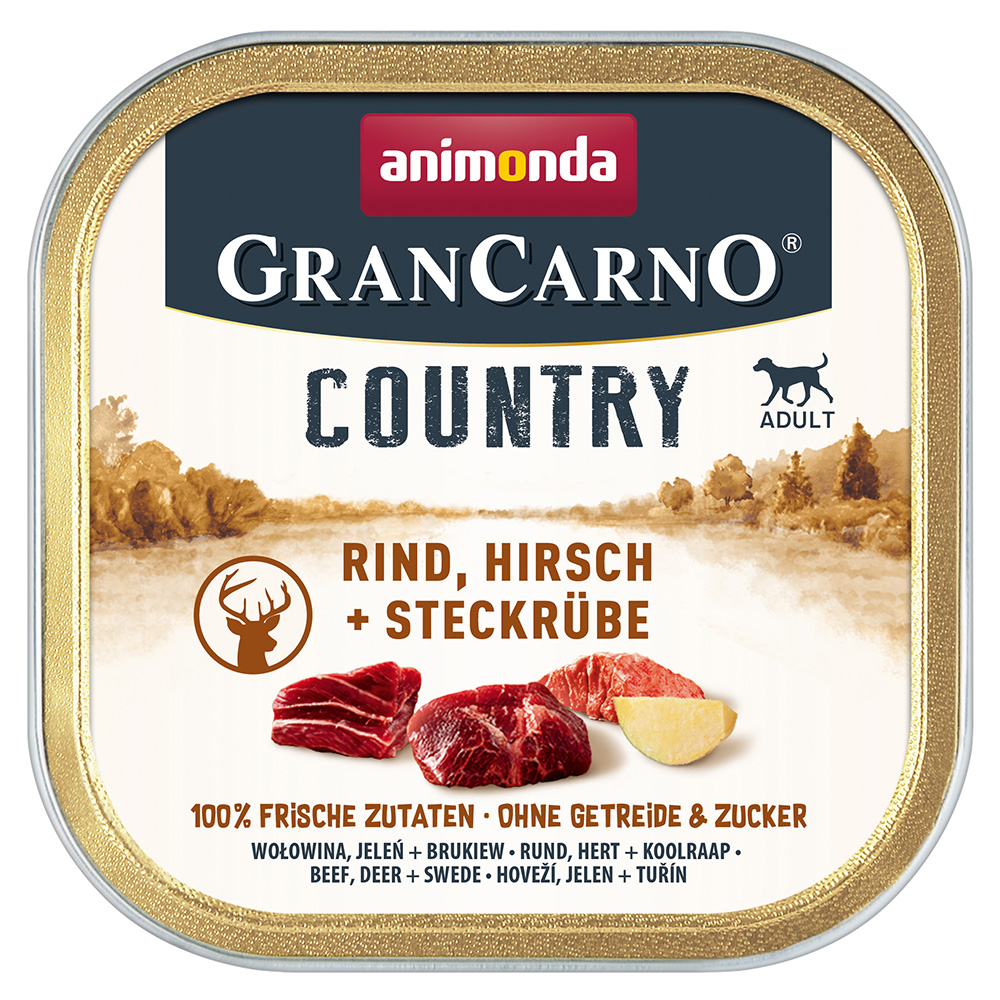 Animonda GranCarno Adult Country 44 × 150 g Výhodné balení - Hovězí