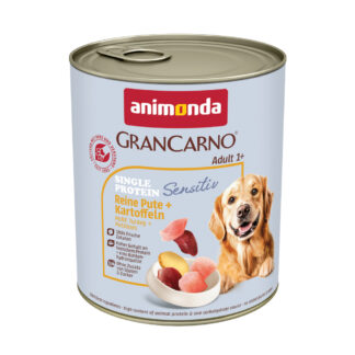 animonda GranCarno Adult Sensitive 24 × 800 g - výhodné balení - čisté krůtí & brambory