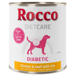 Rocco Diet Care Diabetic kuřecí a hovězí s rýží 800 g - 24 ks (24 x 800 g)
