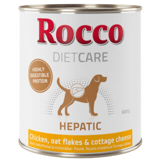 Rocco Diet Care Hepatic kuřecí s ovesnými vločkami a sýrem cottage 800 g - 24 ks (24 x 800 g)