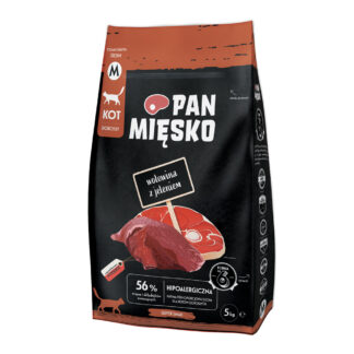 Pan Mięsko Cat hovězí a jelení Medium - Výhodné balení: 2 x 5 kg