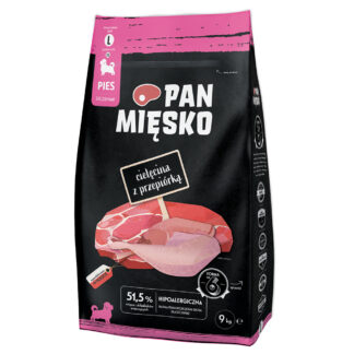 Pan Mięsko Large Puppy telecí s křepelkami - 9 kg