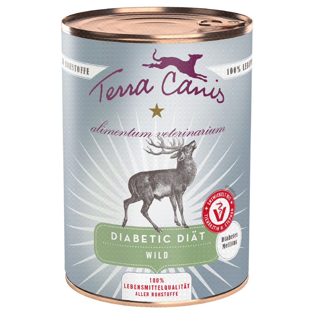 Terra Canis Alimentum Veterinarium Diabetic dieta 12 x 400 g výhodné balení - zvěřina