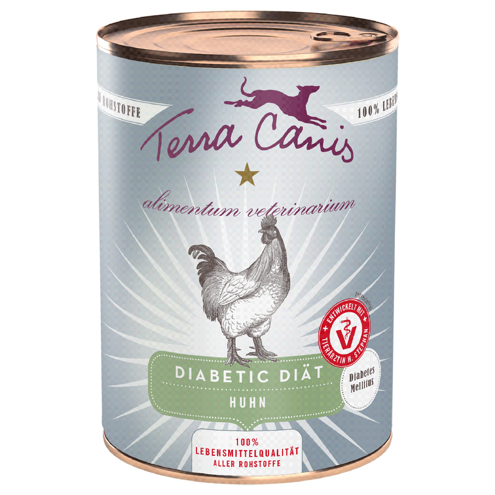 Terra Canis Alimentum Veterinarium Diabetic dieta 12 x 400 g výhodné balení - kuřecí