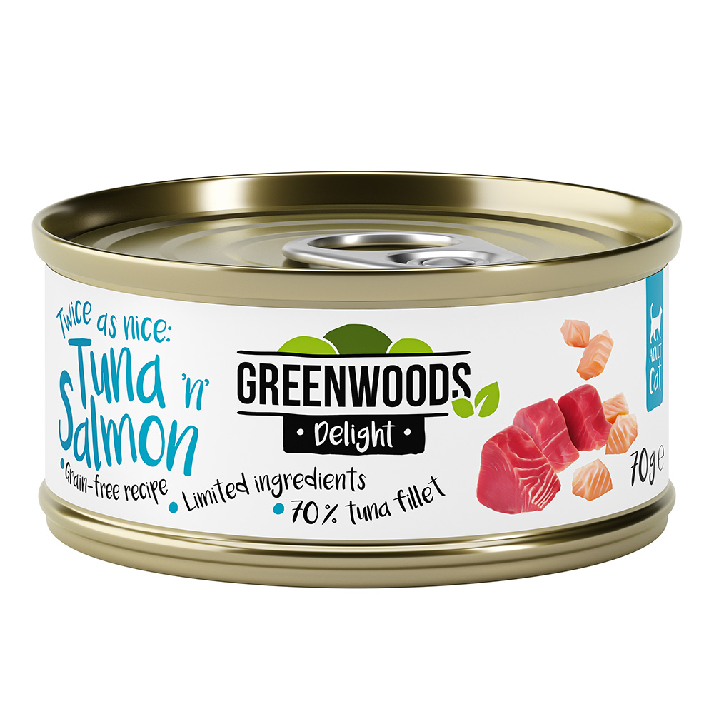 Greenwoods Delight Tuna Fillet and Salmon 48 x 70 g