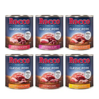 Rocco Classic Pork 12 x 800 g - výhodné balení - míchané balení (6 druhů)