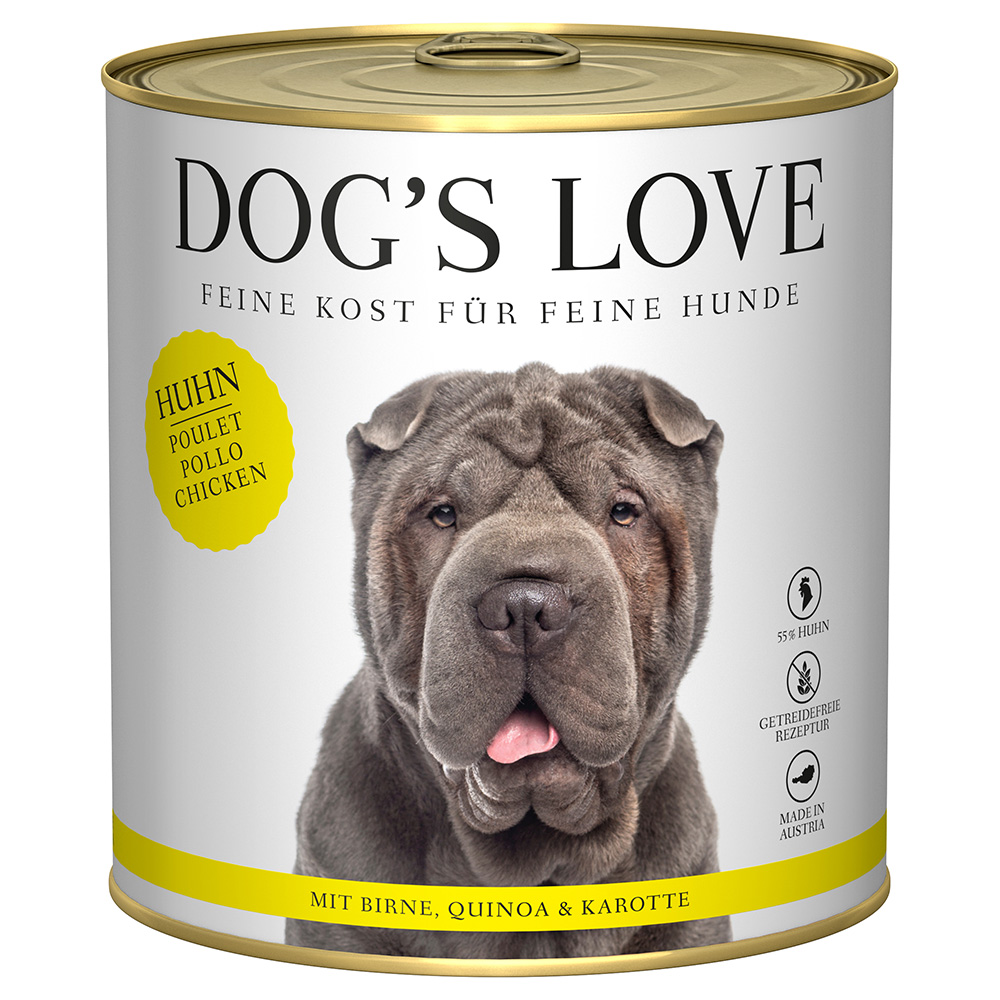 Dog's Love Adult 6 x 800 g - Kuře