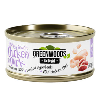 Greenwoods Delight Chicken Fillet and Duck 48 x 70 g