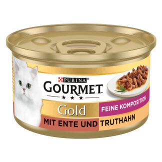 Gourmet Gold Fine Composition 48 x 85 g - výhodné balení - kachna a krůta