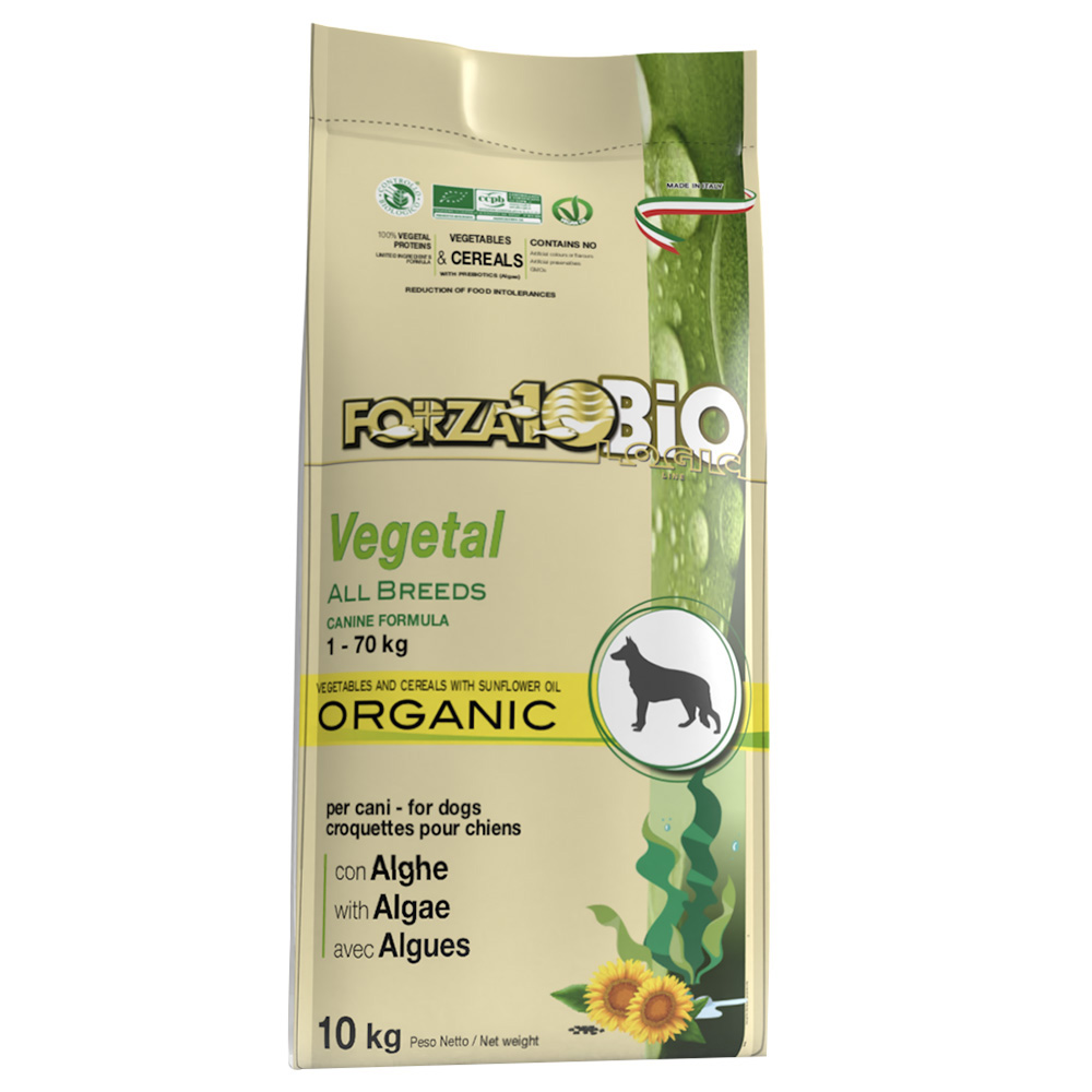 Forza10 Bio All Breeds Vegetal s mořskými řasami - výhodné balení: 2 x 10 kg