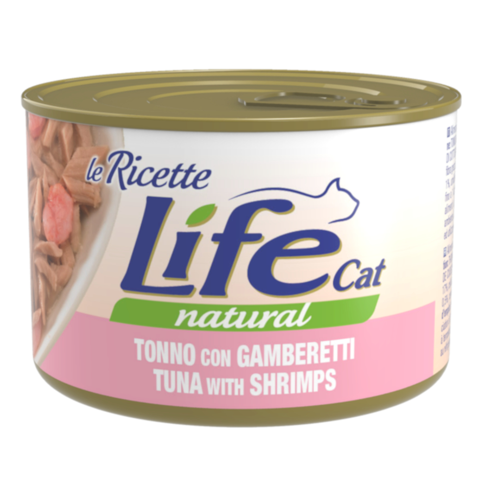 Life Cat "Le Ricette" 24 x 150 g výhodné balení - Tuňák a krevety