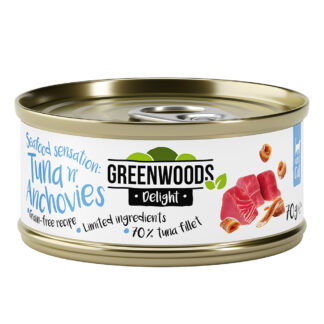 Greenwoods Delight Tuna Fillet and Anchovies 24 x 70 g