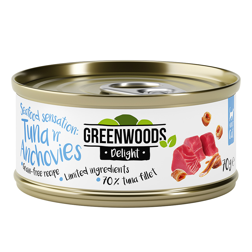 Greenwoods Delight Tuna Fillet and Anchovies 24 x 70 g