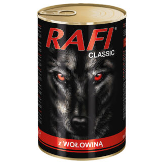Rafi Dog 12 × 1 240 g - výhodné balení - hovězí