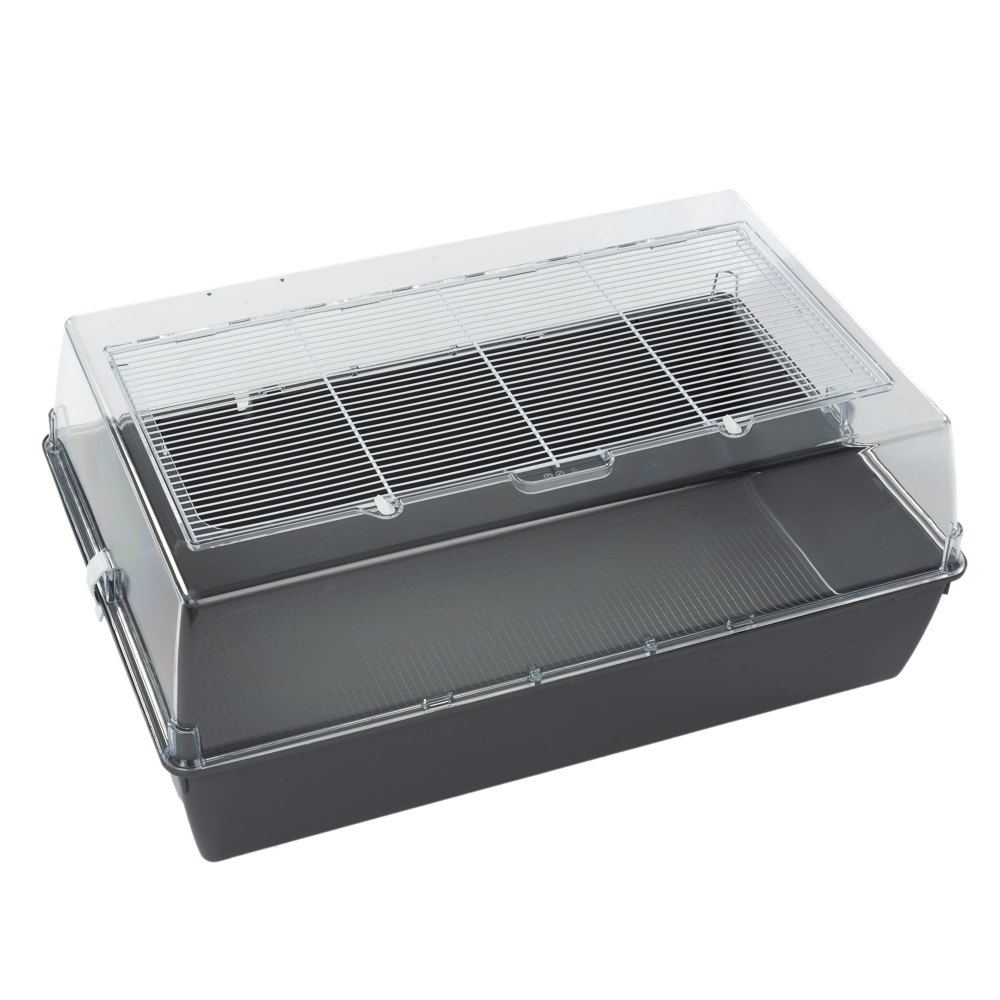 TIAKI klec pro malá zvířata Panorama L - šedá: D 71 x Š 46 x V 31