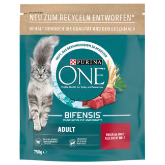 PURINA ONE Adult hovězí & celozrnné obiloviny - 6 x 750 g