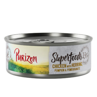 Purizon Superfoods 24 x 70 g - kuřecí se sleděm